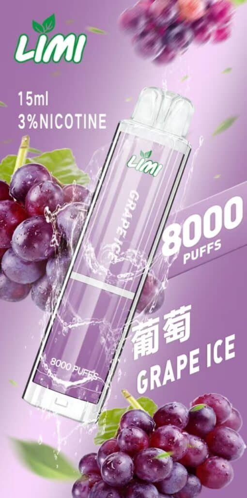 LIMI 8000口 發光拋棄式 買10送1 台灣電子煙批發 - 图片 4