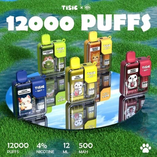 貓咪拋棄式電子煙 TISIC貓 12000 Puffs一次性主機